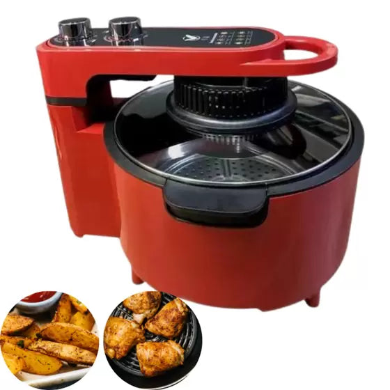 Fritadeira Elétrica Air Fryer Vermelha Mastercook Panela 10L