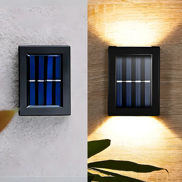 Arandela com Sensor Solar para Jardim, Escadas e Muros: Iluminação Prova d'Água de Alta Eficiência e Segurança