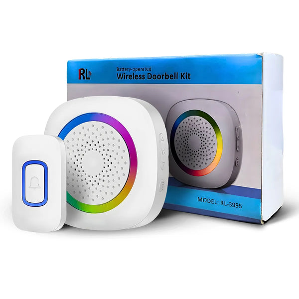 Campainha Residencial Sem Fio Wireless com Longo Alcance - Fácil Instalação, Múltiplos Toques, Resistente às Intempéries, Ideal para Casas, Apartamentos e Escritórios