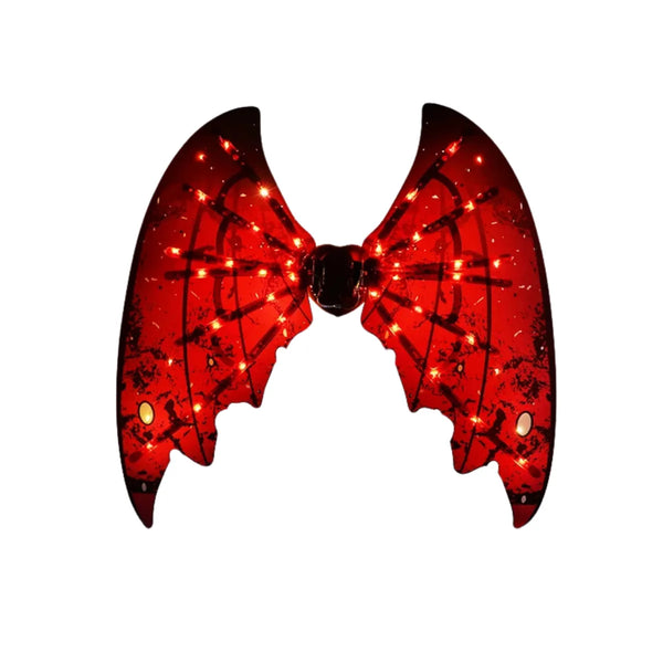 Fantasia de Asas com LED e Música - Modelo Dragão, Ideal para Festas e Eventos, Iluminada e Interativa