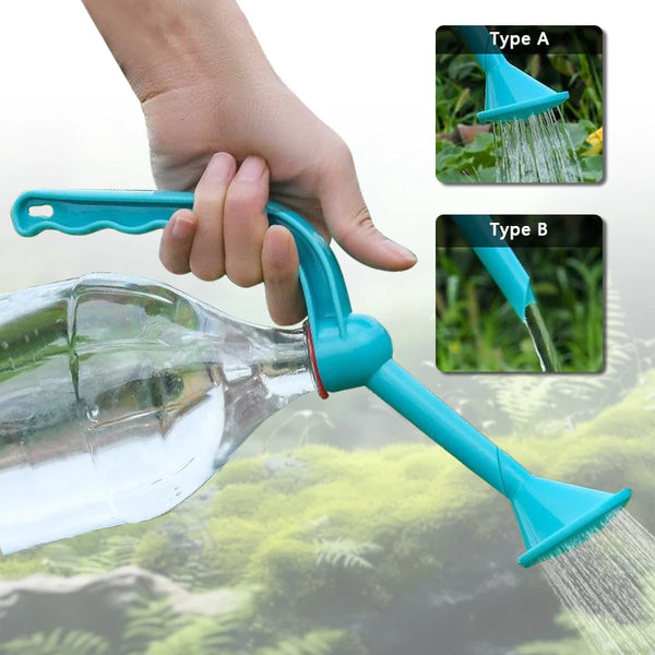 Adaptador para Garrafa de Água Adequada Irrigação para Boca Longa Sprinkler Bico Jardinagem Regar Vegetal Chaleira Dispositivo Rega Flor Plantas