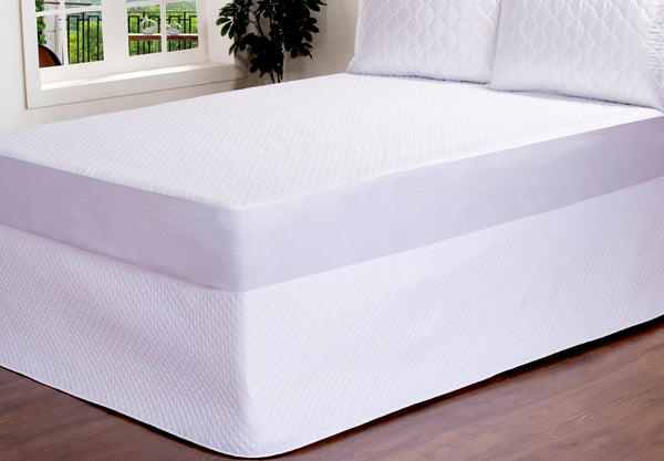 Saia  para Cama Box Colchobox Matelasse Solteiro Branco